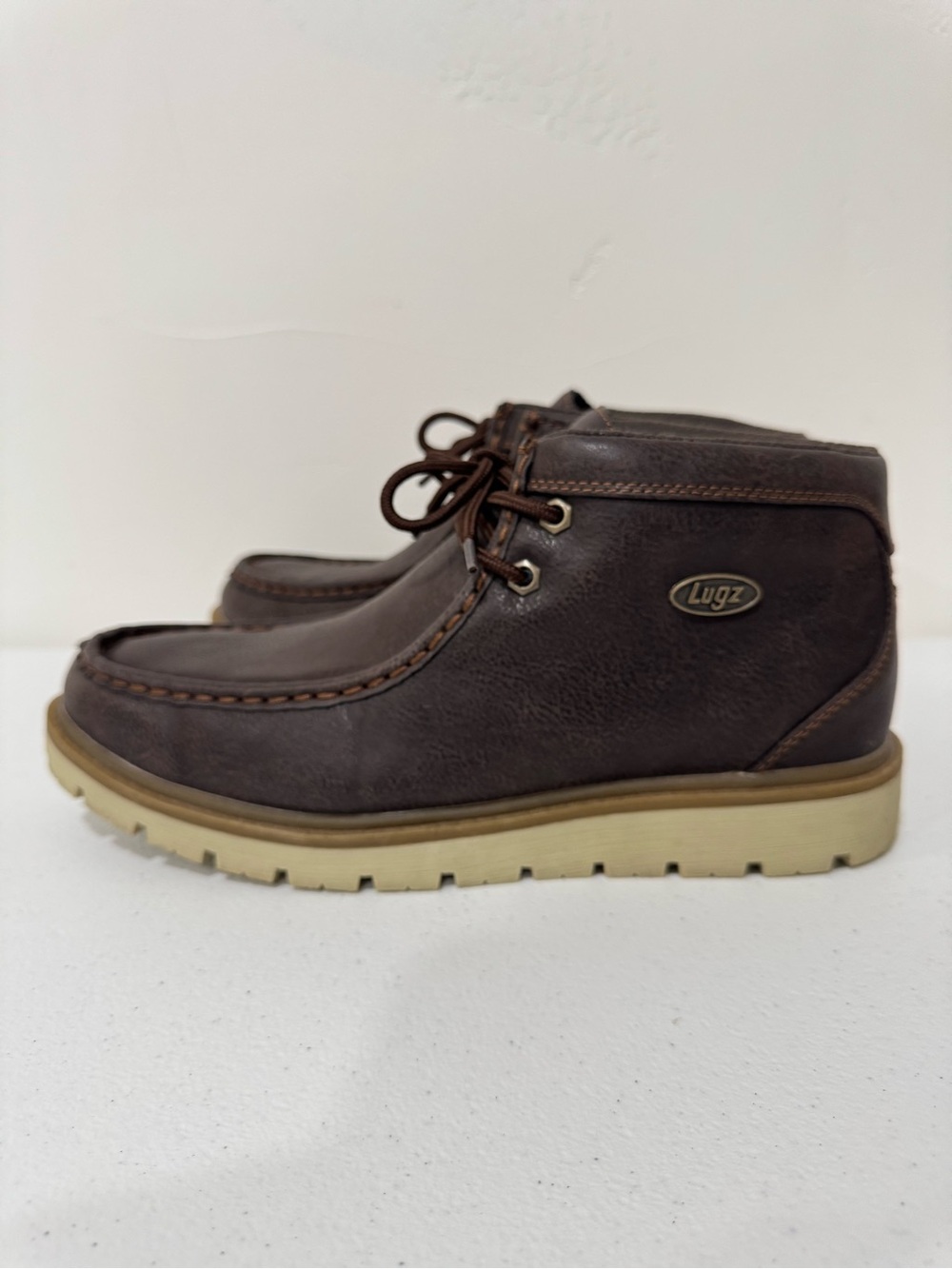 Lugz Elm Chukka Boot Dark Brown Men's 9.5 MELMGV-2089 Casual Moc Toe